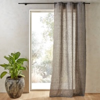 Штора Из 100 льна шамбре Bombaya 140 x 350 см синий AM.PM  фото, kupilegko.ru